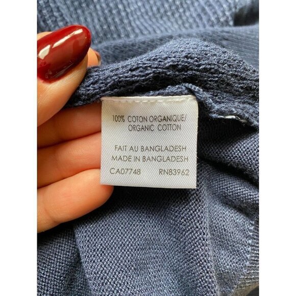 Soul Of London Mens Blue Waffle Knit Front Sweater BNWOT New - Picture 5 of 5